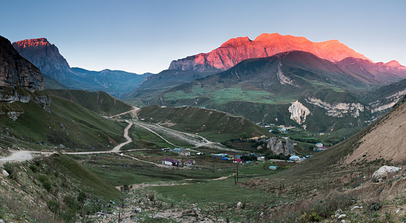 Dawn light on Mount Shahdag