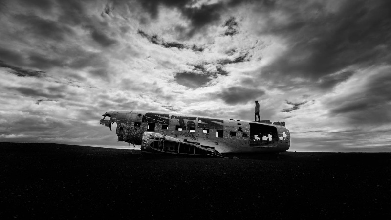 Safe Landing at Sólheimasandur - Iceland