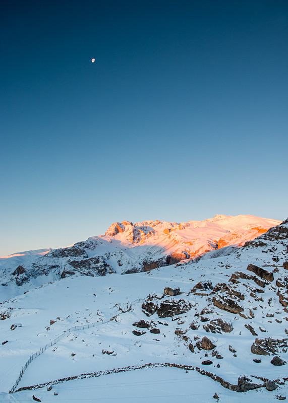 Azerbaijan winter mountain landscapes
