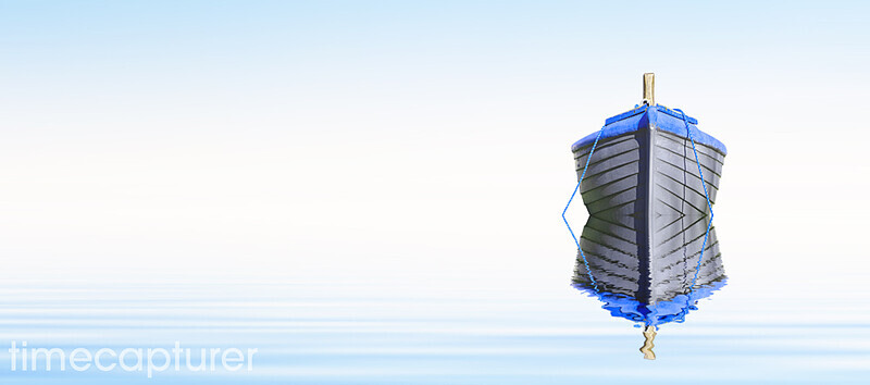 Lonely Blue - Boat Photography