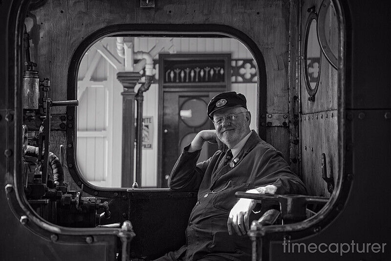 The Train Driver - Monochrome (Black & White)