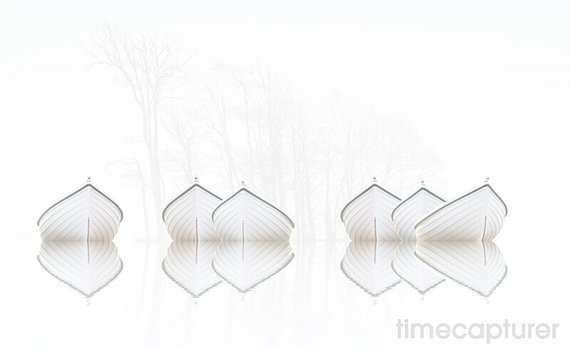 Boats In The Mist - Boat Photography