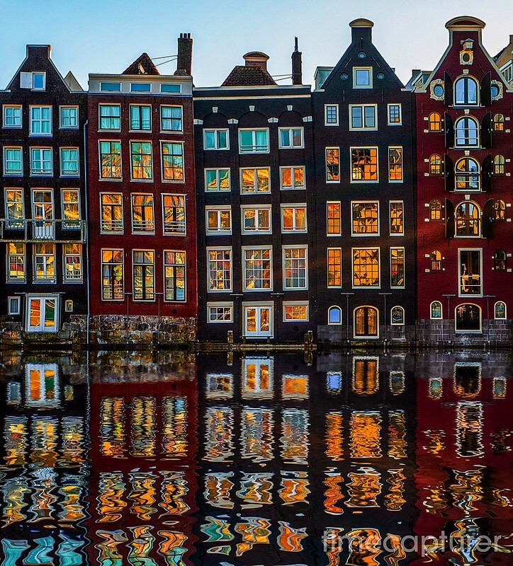 Damrak Sunset Colours - The Netherlands