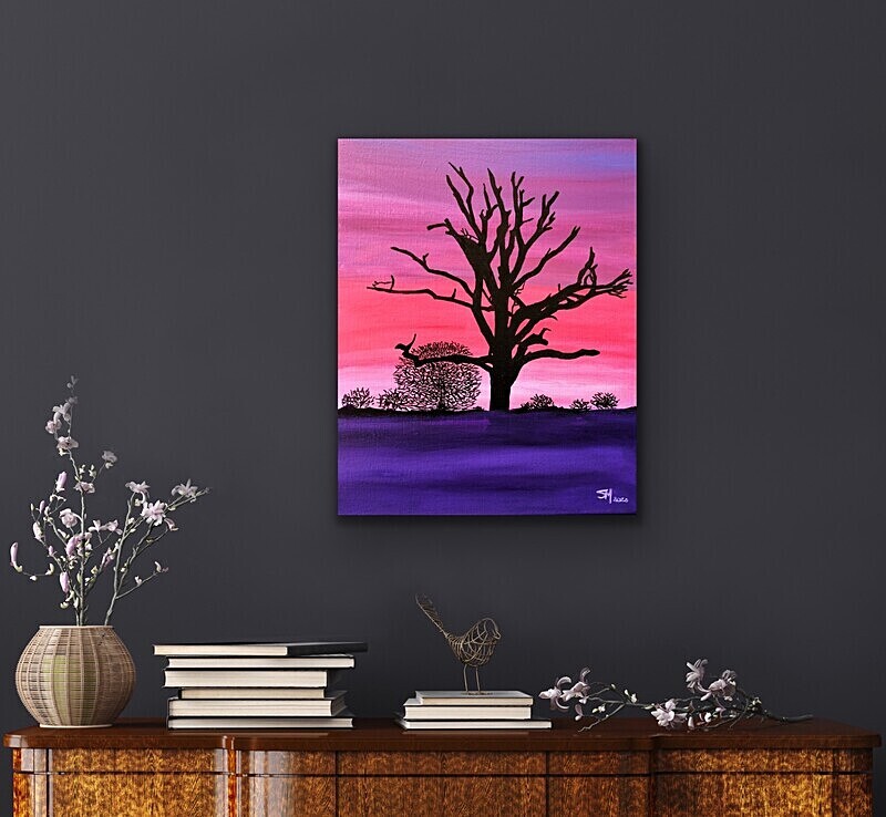 Twilight as seen hanging 2 - My paintings