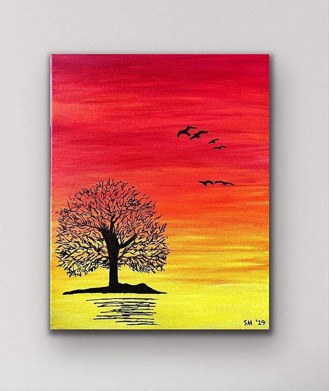 Birds flying - My paintings
