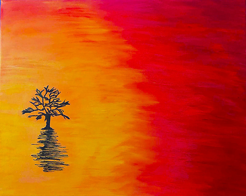 Lone tree - My paintings