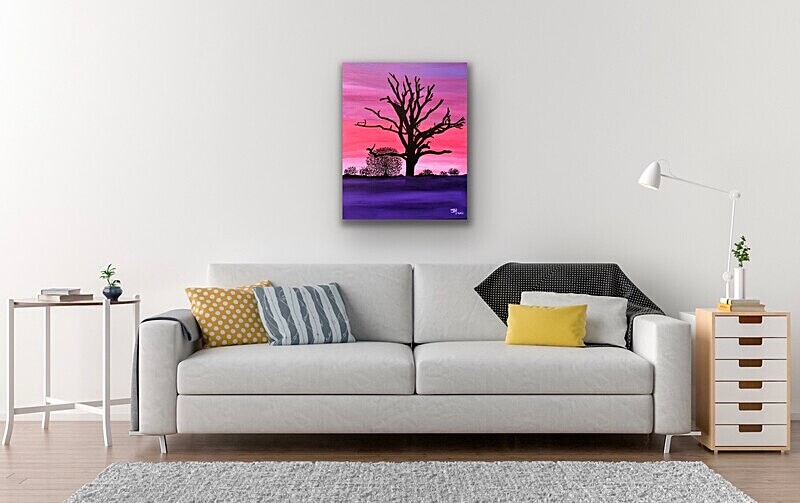 Twilight as seen hanging - My paintings