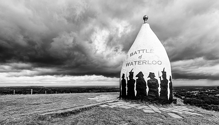 Storm clouds approaching White Nancy - White Nancy