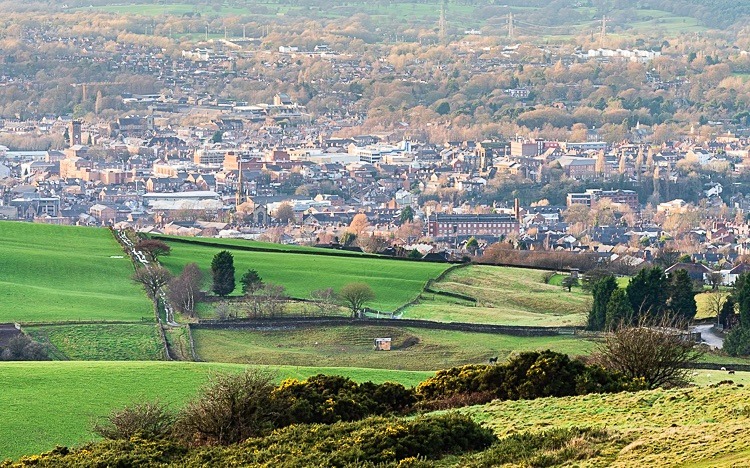 Macclesfield from Tegg's Nose - On Tegg's Nose