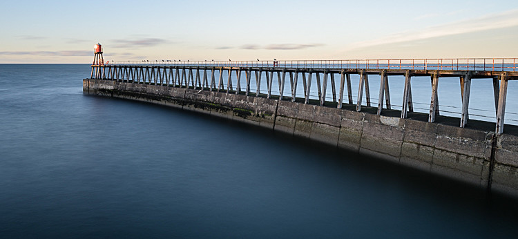 Disused pier from East Pier - Around Whitby