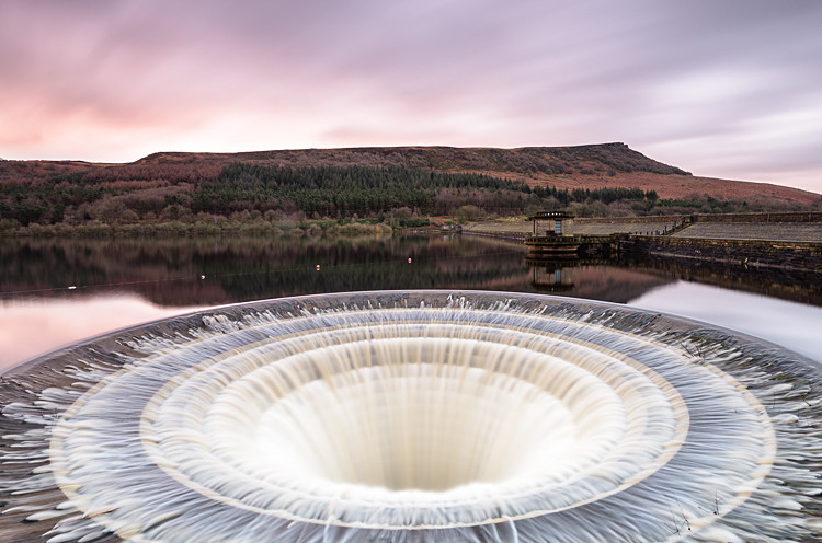 Down the plug hole, Ladybower Reservoir (7) - Ladybower Reservoir