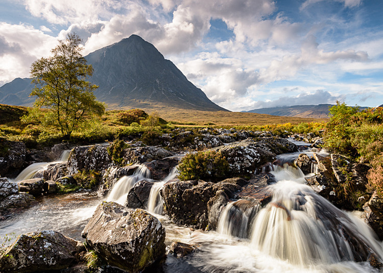 River Coupall Waterfall, Buachaille Etive Mor (3) - Glencoe