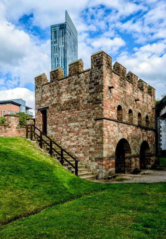 The Hilton from the Roman Fort - Manchester