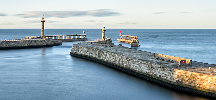 The Whitby piers approaching dusk (3) - Around Whitby