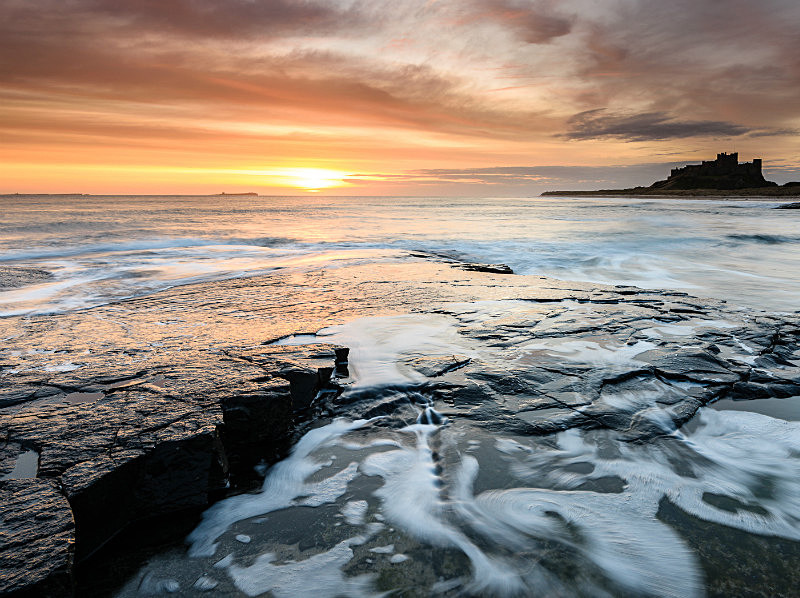 Sunrise at Bamburgh (1) - Northumberland