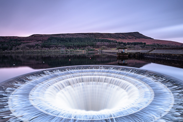Down the plug hole, Ladybower Reservoir (8) - Ladybower Reservoir