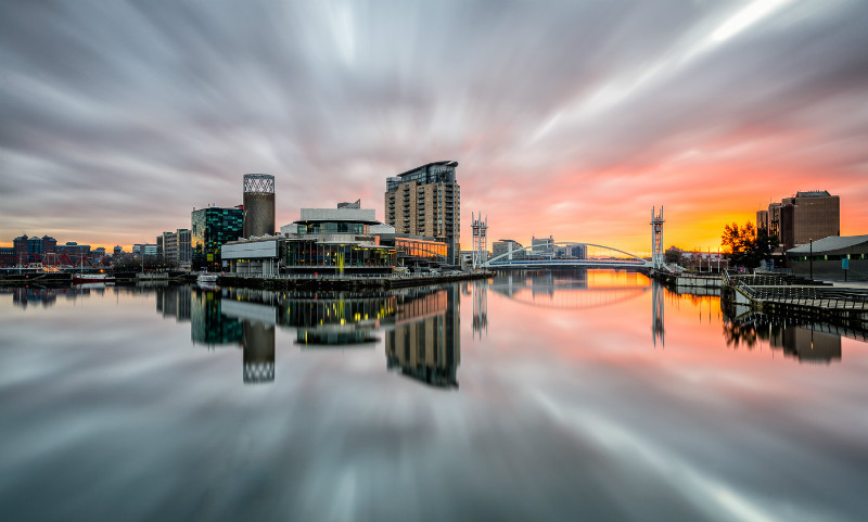 The Lowry and Millennium Footbridge (2) - Salford Quays