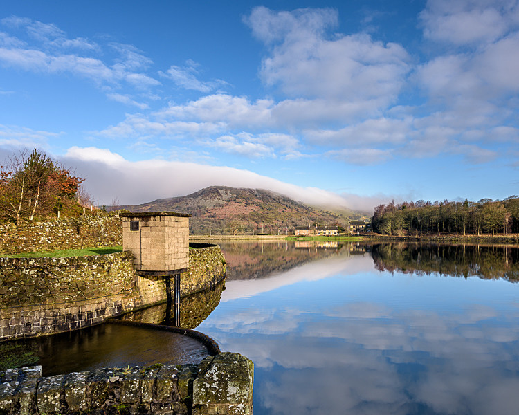 Tegg's Nose mist from Ridgegate - The Langley Reservoirs