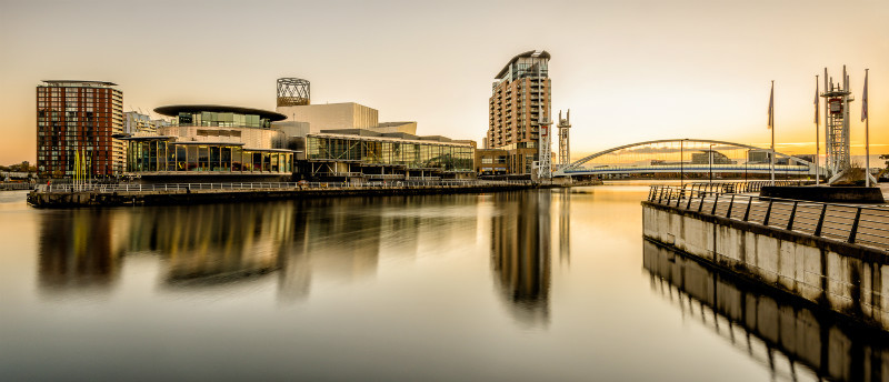 The Lowry and Millennium Footbridge (4) - Salford Quays