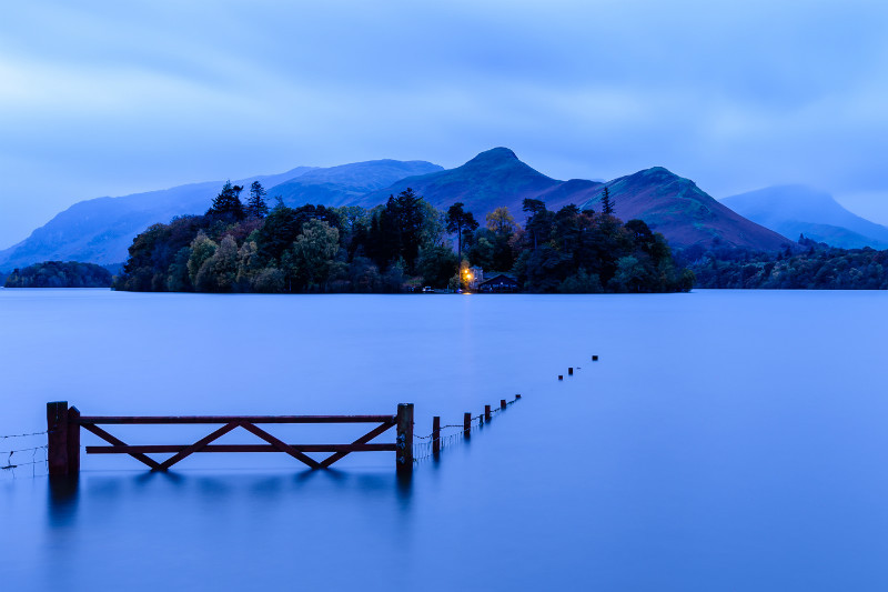 Submerged gate on Derwentwater (2) - The Lake District