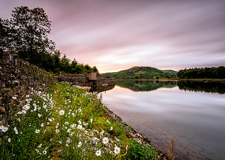 Tegg's Nose sunset from Ridgegate (2) - The Langley Reservoirs