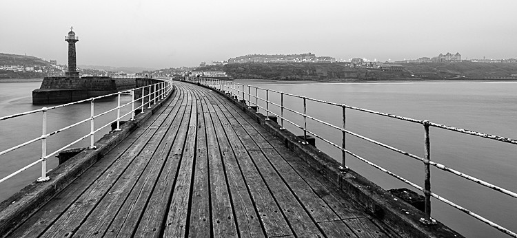 View to Whitby from West Pier - Around Whitby