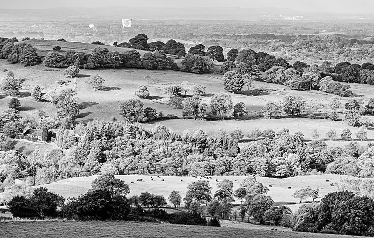 Jodrell Bank from The Hanging Gate - The Hanging Gate