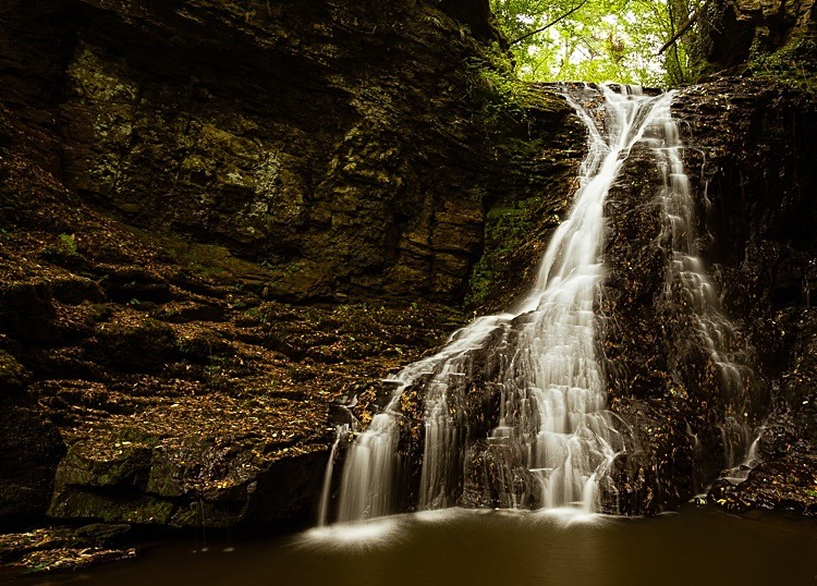 Hareshaw Linn waterfall (2) - Northumberland