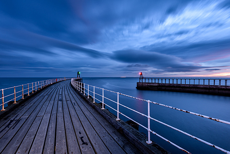 Dawn at the Whitby piers (4)