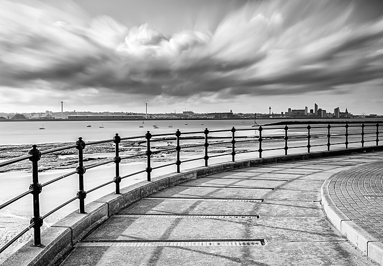 Liverpool skyline from New Brighton (1) - Merseyside