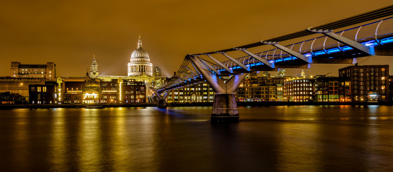 St Paul's Cathedral and the Millennium Footbridge (1) - St Paul's Cathedral