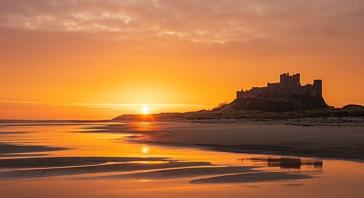 Sunrise at Bamburgh (7) - Northumberland