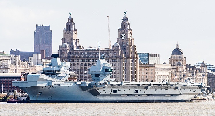 HMS Prince of Wales (R09) Aircraft Carrier - Merseyside