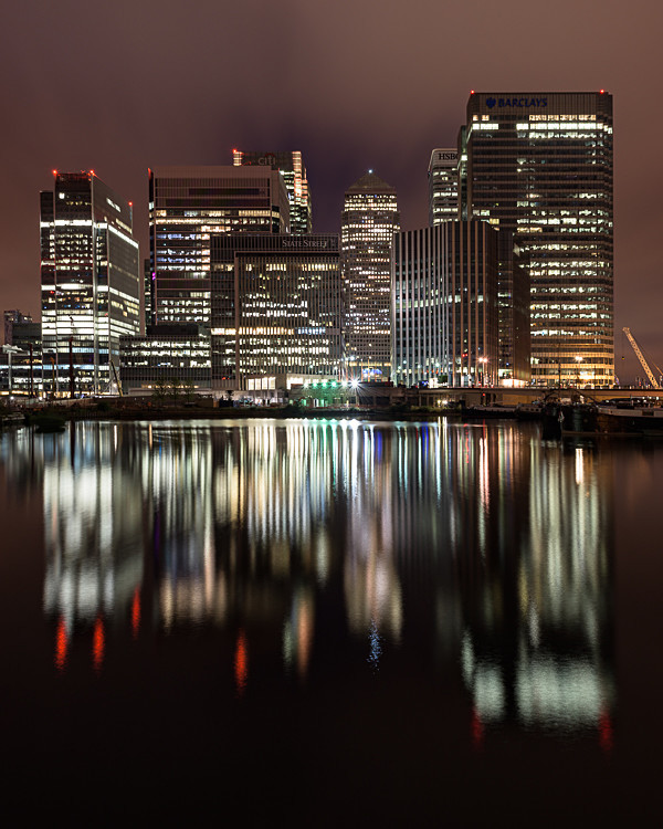 Canary Wharf reflections in Blackwall Basin (1) - Other locations