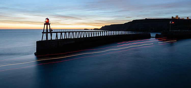 Dawn at Disused Pier (4) - Around Whitby