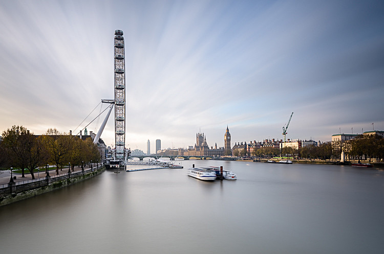 The London Eye from Hungerford Bridge - Westminster