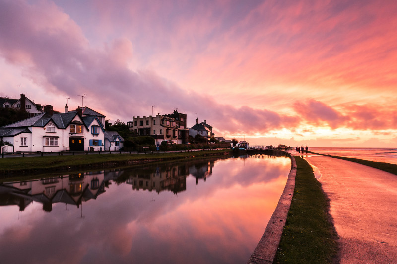 Sunset by Bude Canal - Cornwall