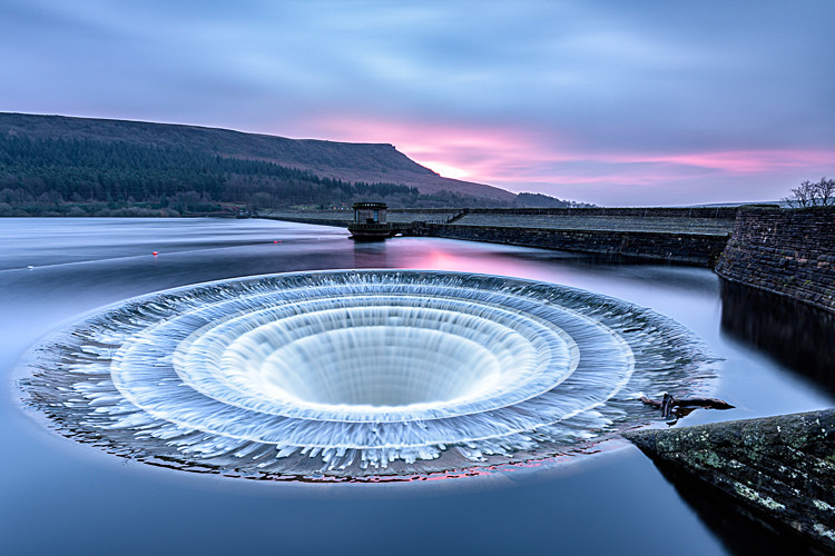 Down the plug hole, Ladybower Reservoir (6) - Ladybower Reservoir