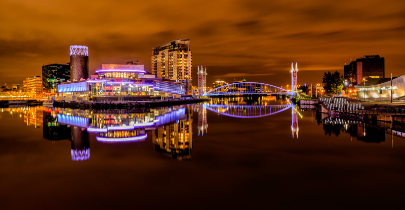 The Lowry and Millennium Footbridge (5) - Salford Quays
