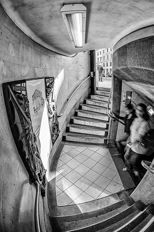 Steps to Bank tube station - Underground/DLR