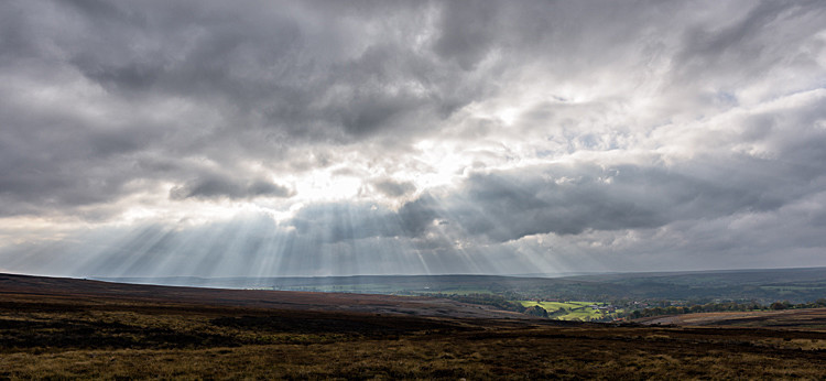 Sun lighting up Goathland - Around Whitby