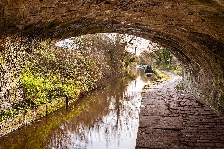 Under Bridge 26 towards Clarence Mill - Bridges 21 to 30