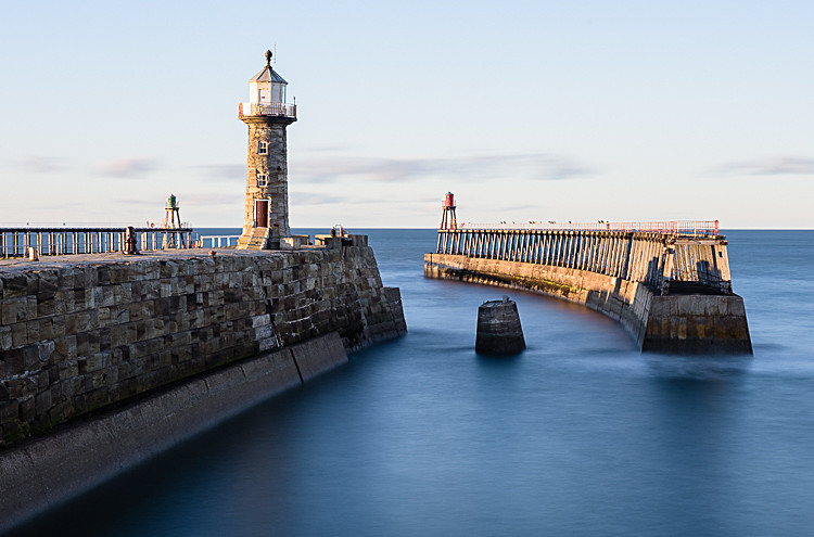 The Whitby piers approaching dusk (2) - Around Whitby