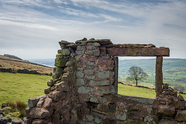 Derelict barn at The Roaches (1) - The Roaches