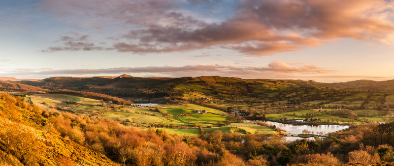 The 3 Langley Reservoirs from Tegg's Nose - The Langley Reservoirs