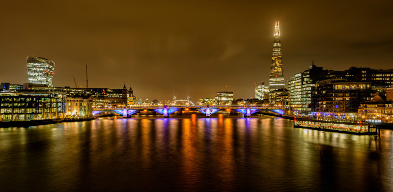 The Shard from the Millennium Footbridge (1) - The Shard