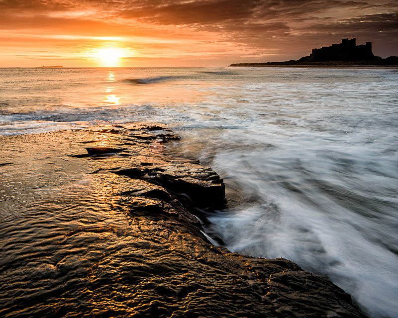 Sunrise at Bamburg (3) - Northumberland