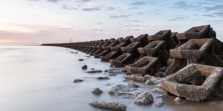 Sea defences by Perch Rock (3) - Merseyside