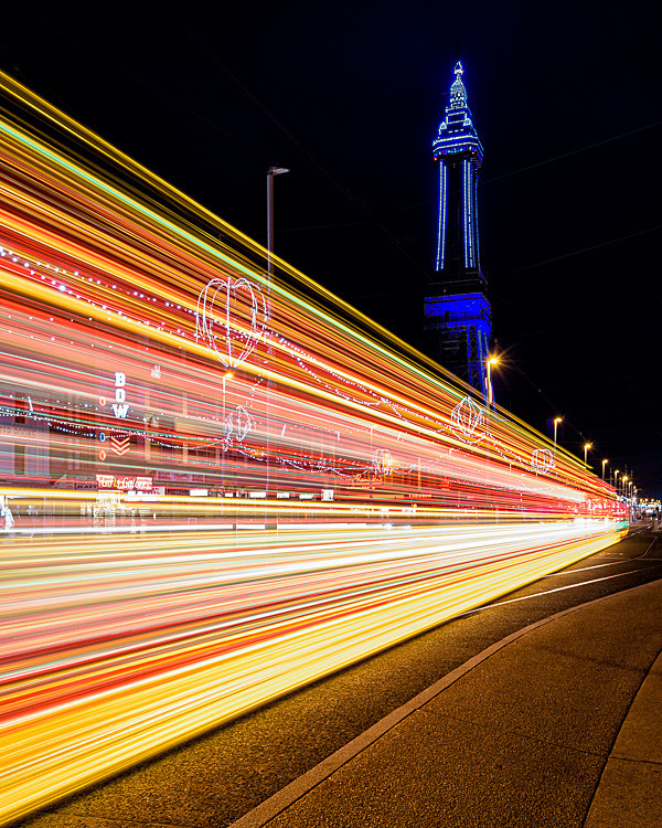 Tram passing Blackpool Tower - The Fylde Coast