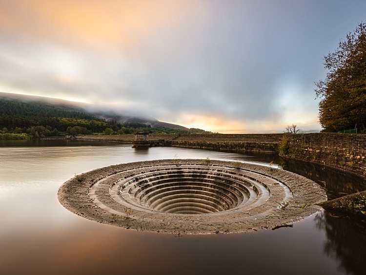 Down the plug hole, Ladybower Reservoir (9) - Ladybower Reservoir